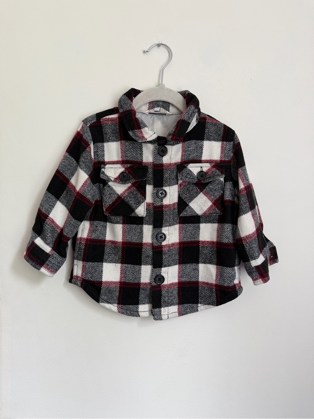 George Plaid Button-Up Shirt Jacket (Size 18-24m)
